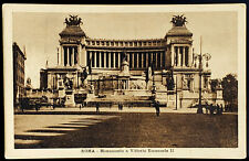 Vintage Postcard 1928 Roma Monumento A Vittorio Emanuele II Rome Italy picture