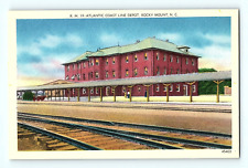 Atlantic Coast Line Depot Rocky Mount North Carolina Vintage Postcard E3 picture