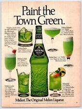 Midori Original Melon Liqueur PAINT THE TOWN GREEN 1981 Print Ad 8