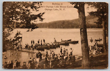 Antique Postcard~ Bathing At Scott's Oquaga Lake House Casino~ Oquaga Lake, NY picture