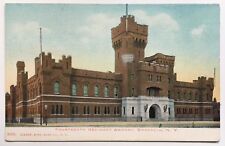 NY Postcard NYC Fourteenth 14th Regiment Armory Brooklyn front view building UDB picture