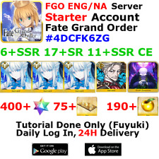 [ENG/NA][INST] FGO / Fate Grand Order Starter Account 6+SSR 70+Tix 400+SQ #4DCF picture