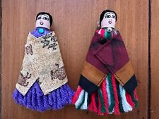 Native American Indian Southwest Woman Christmas Hanging Ornaments Lot of 2 picture