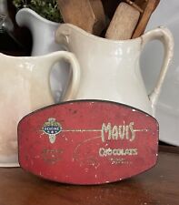 Antique Vintage Devoine Mavis French Chocolate Tin ~Advertising Tin picture