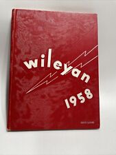 1958 Wiley High School Terre Haute Indiana Wileyan Yearbook & 50th Reunion Book picture