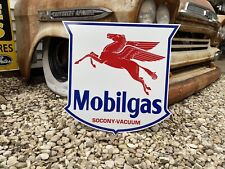 Antique Vintage Old Style Mobil Gas Service Station Sign picture