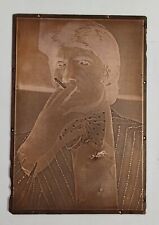 Vintage Letterpress Printing Copper Block/Plate in 1950s India made halftone picture