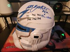 Hasbro Star Wars The Black Series - Clone Captain Rex Helmet Signed By Dee Baker picture