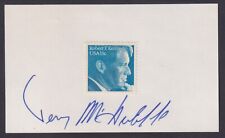 Terry McAuliffe, Governor of Virginia, DNC Chairman, signed card with RFK stamp picture