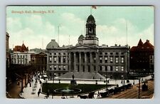 Brooklyn NY-New York, Borough Hall, Exterior Building, Vintage Postcard picture