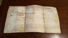 1796 Thomas Mifflin Founding Father Governor Pennsylvania Signed Deed Goldrick picture