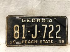 Vintage 1959 Georgia License Plate picture