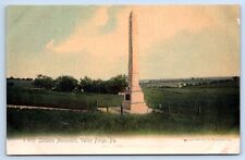 Valley Forge PA Pennsylvania Postcard Soldiers Monument c1905 Chester County picture