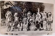 c1960 Native American Pow Wow Hayward WI Souvenir RPPC Postcard picture