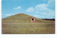 Ocmulgee National Monument Ceremonial Earthlodge Macon GA Chrome Postcard Vtg picture