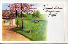 Latvia 1930's Birthday Postcard picture
