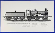 19C England Steam Train Locomotive Series #329 'Stephenson' Original Reprint picture