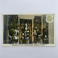 Postcard Canada Montreal Quebec St Joseph Shrine Crutches 1920s Unposted picture