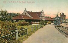 Postcard Chicago Milwaukee  & St Paul Railroad Depot, Beloit, Wisconsin ca 1908 picture