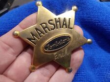 Vintage Metal Tombstone Marshall's Badge picture