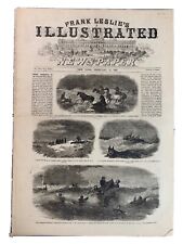 1862 February 15 Frank Leslie's Illustrated Newspaper Civil War Original picture