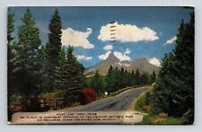 Yellowstone National Park Wyoming Pilot & Index Peaks WB Cancel WOB Postcard picture