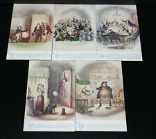 Vintage In Dickens Land Postcard Lot Pickwick Papers Raphael & Sons Inc Oilette picture