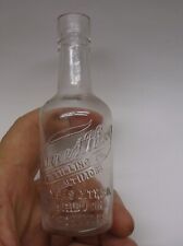 1890s Harvest King Miniature Sample Backbar Whiskey Bottle Baltimore Kansas City picture