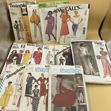 Lot of 13 Vintage 1960's, 70’s, And 80's Sewing Patterns Various Brand picture