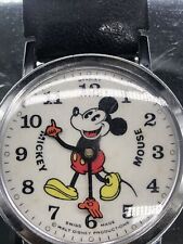 Vintage Disney Bradley Mickey Mouse Pie Eyed Swiss Watch 23 - VG - Runs picture