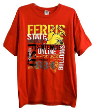 Ferris State University Bulldogs T-Shirt Adult L Large Size picture