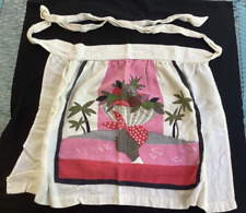 Vintage Handmade Island Girl Kitchen Apron -  Tie Waist - 17