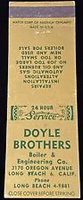 DOYLE Brothers Long Beach California Vintage Front-Strike Matchcover B-3271 picture