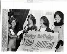 1968 press photo Linda Johnson Miss America birthday picture