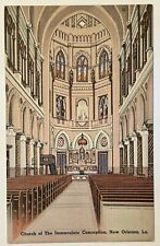 Church of The Immaculate Conception, New Orleans. Baronne St. Vintage Postcard picture