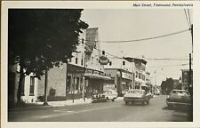Fleetwood Pennsylvania Main Street Rexall Drugs Cars Vintage Postcard c1970 picture