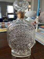 Vintage 1953 Schenley Glass Bottle Empty with Glass Stopper Collectible Decanter picture
