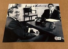 HENRY KISSINGER SIGNED 8X10 PHOTO BECKETT CERTIFIED #2 picture
