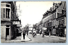Romorantin-Lanthenay France Postcard Rue Georges-Clemenceau c1930's Vintage picture
