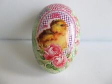 Nestler Easter Egg Paper Mache Candy Container Large Vintage German picture