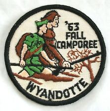 Kaw Council (KS) 1963 Wyandotte Dist Fall Camporee Pocket Patch BSA picture