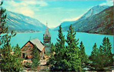 Lake Bennett along Yukon Trail Alaska 1965 postcard a65 picture