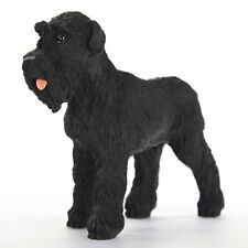 Schnauzer Figurine Hand Painted Statue Black Uncropped picture