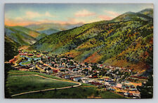 Idaho Springs Colorado Aerial View Posted 7/26/1948 Linen Postcard CO picture