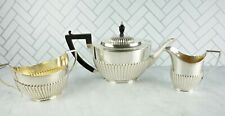 Vintage 3 Piece Set Daniel and Alter D&A EPNS Teapot, Sugar Bowl, Creamer 9179 picture
