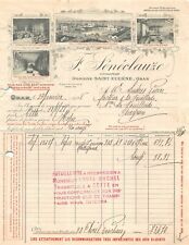 Antique Invoice Wine - Domaine Saint-Eugène - F Séméclauze IN Oran 1928 picture