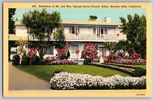 Beverley Hills, California - Residence of Mr. & Mrs. George - Vintage Postcard picture