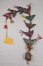 Vintage Handmade Noah Bells Made In India Rooster Door Decoration  picture