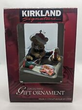 Vtg 1998 Kirkland Signature Collectible Gift Ornament Teddy Bear Santa A Letter  picture
