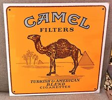Vintage 1965 Mattina CAMEL Filters Cigarettes Masonite Sign Pyramid Logo Ad LOOK picture